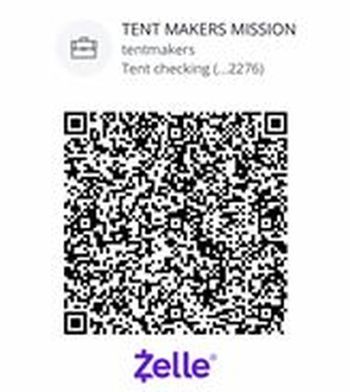 Tent Makers Mission Zelle 송금 QR 코드